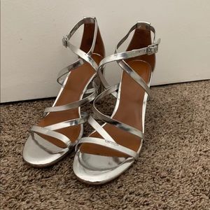 Silver H by Halston Luna High Heels.